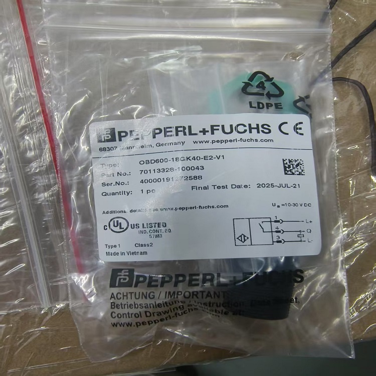 供应德国Pepperl+Fuchs倍加福感应开关OBD600-18GK40-E2-V1