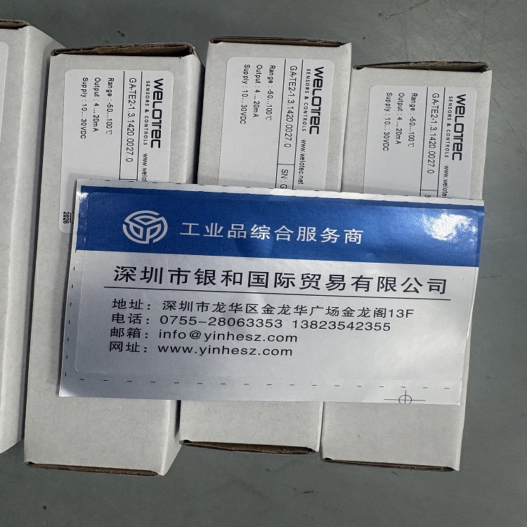 德国 Welotec 威勒泰克 GA-TE2-1 一体化 PT100 温度传感器 工业温度变送器