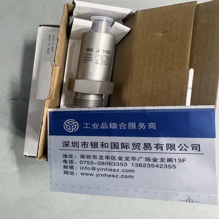 德国 Welotec 威勒泰克 GA-TE2-1 一体化 PT100 温度传感器 工业温度变送器